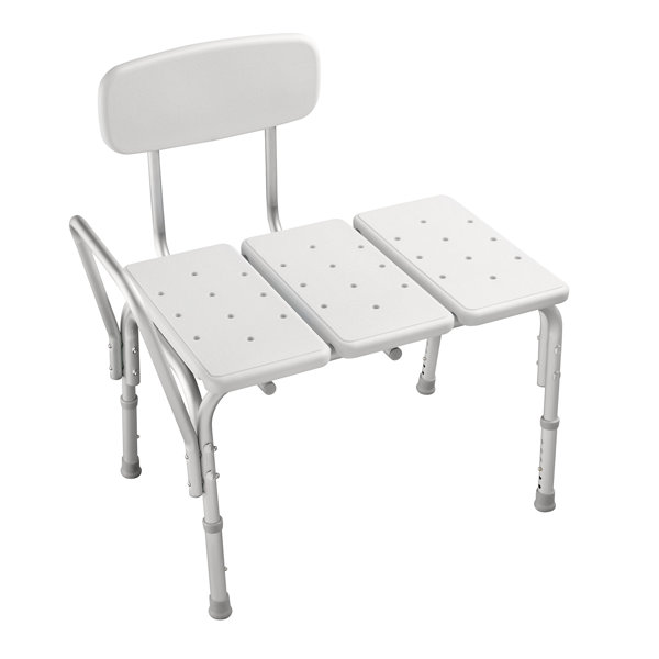 Tub Transfer Bench Show Seat, Reversible Sliding Shower Chair With